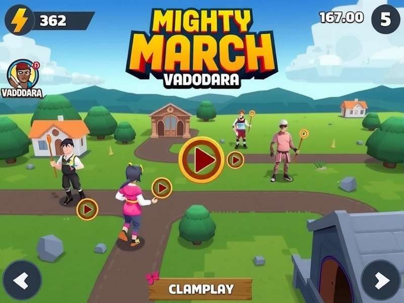 Building Your City in Mighty March Vadodara Mighty March Vadodara Gameplay Screenshot